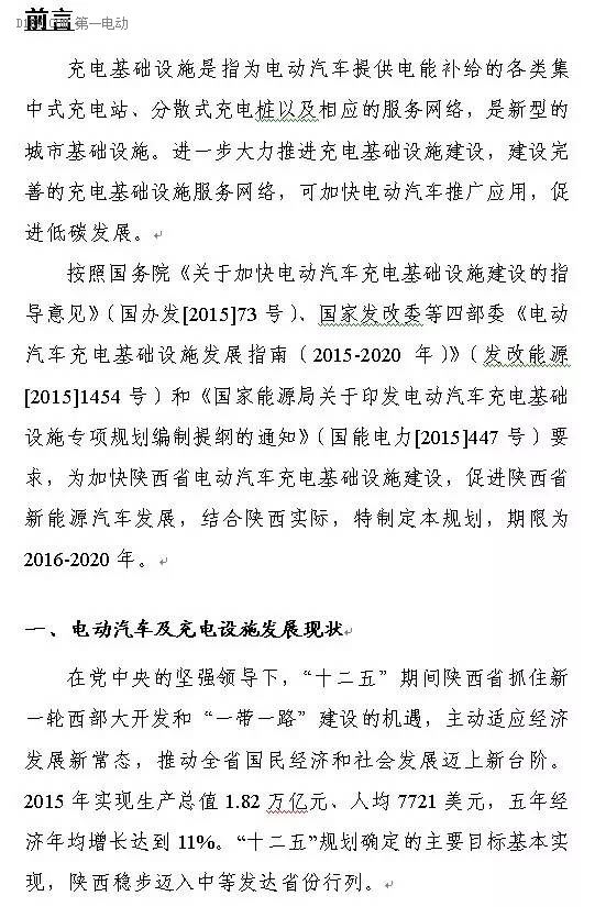 陜西省發布充電基礎設施規劃 2020年計劃建樁超過9.44萬